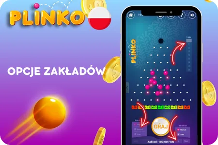 Ustawienia zakładów Plinko