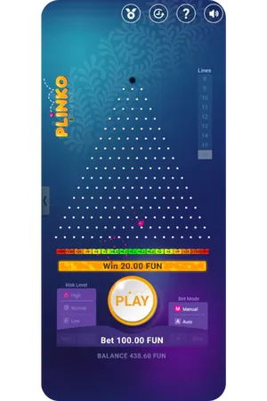Plinko 18 lines high