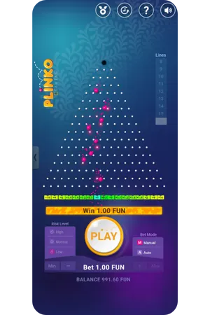 Plinko 18 lines low