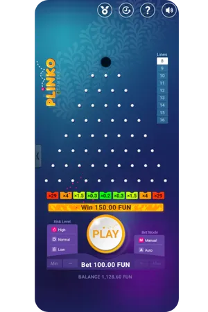 Plinko 8 lines high