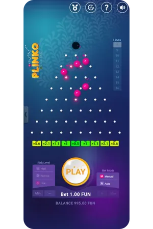 Plinko 8 lines low
