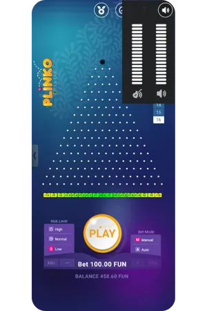 Plinko music setting